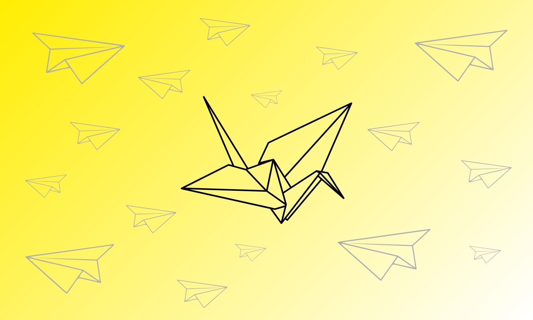 Symbolbild für Unique Content kaufen: Papierflieger vs. Origami-Kranich